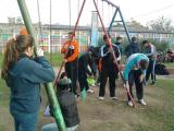 Tareas de mantenimiento en la Plaza del Caudillo
