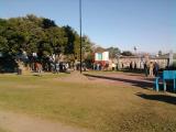Tareas de mantenimiento en la Plaza del Caudillo