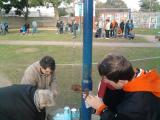 Tareas de mantenimiento en la Plaza del Caudillo